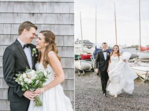 Coastal Bay Head Yacht Club fall wedding outside venue