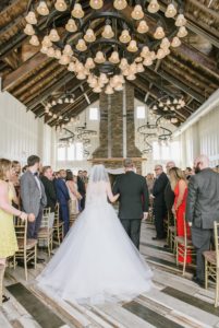 A Fun and Playful wedding at the Ryland Inn Coach House aisle