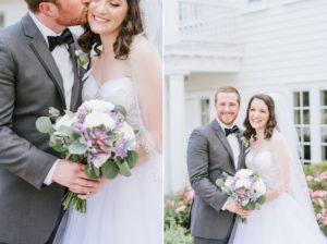 A Fun and Playful wedding at the Ryland Inn Coach House bride and groom portrait