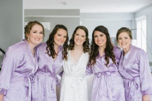 A Fun and Playful wedding at the Ryland Inn Coach House bridesmaids bridal prep