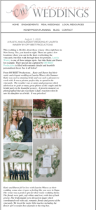 laurita winery wedding published in contemporary weddings magaine
