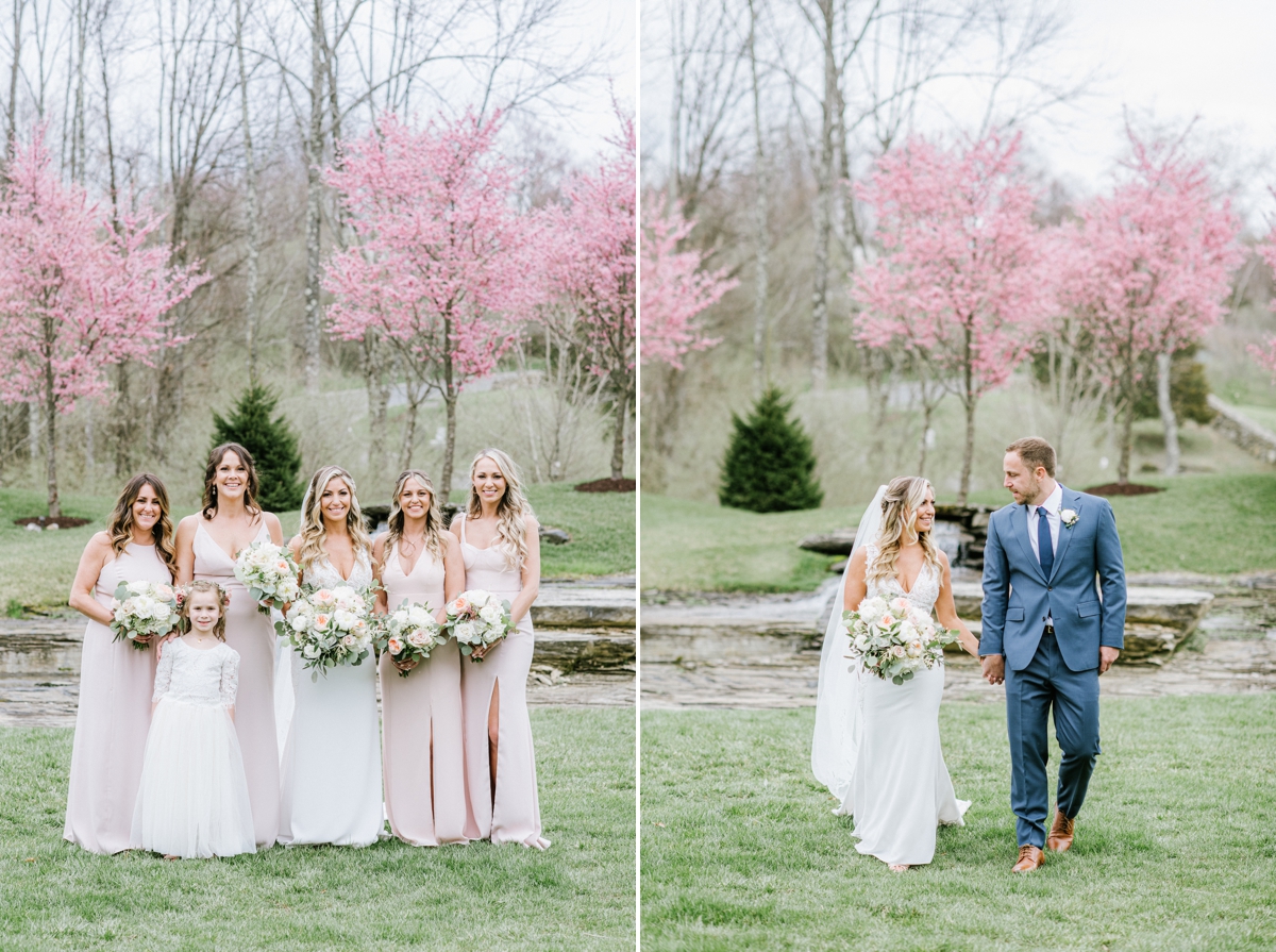Pink and Blue wedding at a Baer Brook valley wedding