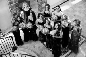 Pleasantdale-Chateau-Bridesmaids-Waiting-to-see-Bride-for-the-First-Time